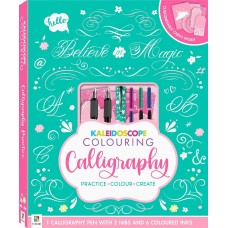 Hinkler Kaleidoscope Colouring Calligraphy | 10 Piece Set